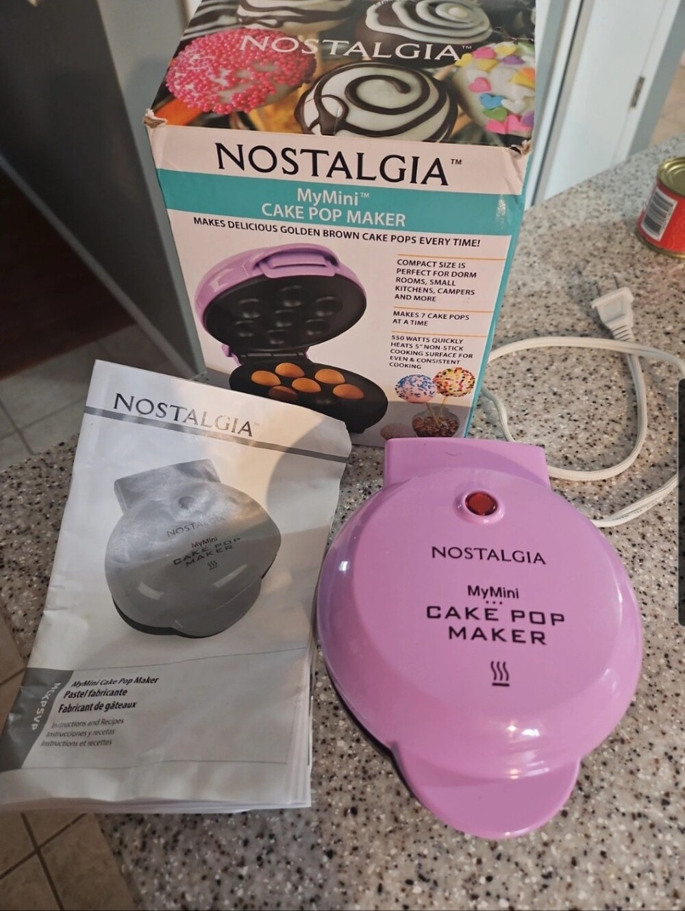 Nostalgia MyMini Cake Pop Maker – Complete with Original Box & Manual!EUC